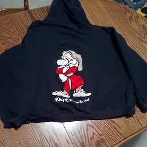 Walt Disney World Sweater Sweatshirt Mens XXL Black Grumpy Graphic Long Sleeve